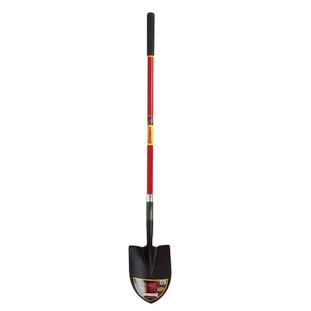 Razor-Back 59.25 in. Steel Round Digging Shovel Fiberglass Handle 45000